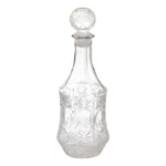 Garrafa Para Whisky E Bebidas Finas Licor Licoreira Luxo 1l Cor Vidro Redondo