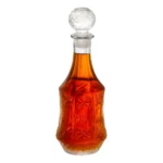 Garrafa Para Whisky E Bebidas Finas Licor Licoreira Luxo 1l Cor Vidro Redondo