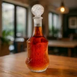 Garrafa Para Whisky E Bebidas Finas Licor Licoreira Luxo 1l Cor Vidro Redondo