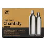 Garrafa Sifão Chantilly 500 Ml Kit Com 10 Cápsulas N2o Genuinos Prateado