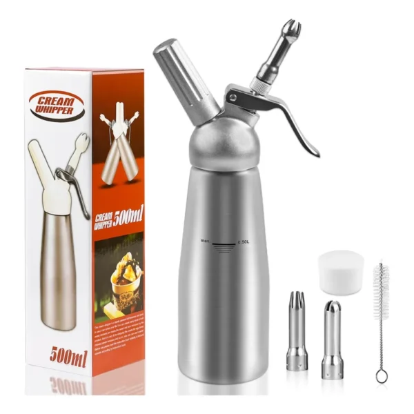 Garrafa Sifão Chantilly Profissional 500ml Alumínio