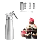 Garrafa Sifão Culinário Chantilly Creme Espuma Drinks 500ml