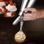 Garrafa Sifão De Chantilly Profissional 1 Litro Alumínio