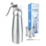 Garrafa Sifão SIFG-001 Chantilly Gourmet Profissional 500ml 3 Bicos Haüskraft