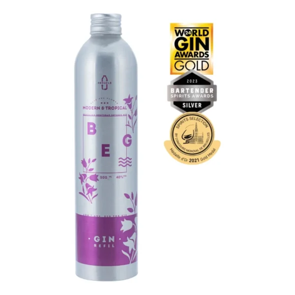 Gin Beg Modern & Tropical Garrafa Aluminio Refil 500ml