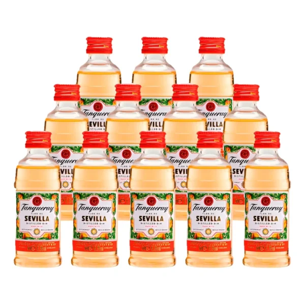 Gin Tanqueray Flor De Sevilla Pack Com 12 Miniaturas 50ml