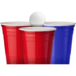 Jogo Beer Pong 12 Copos 500ml E 2 Bolinhas Cerveja Pong Cor Colorido