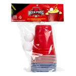 Jogo Beer Pong 12 Copos 500ml E 2 Bolinhas Cerveja Pong Cor Colorido