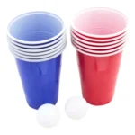 Jogo Beer Pong Cerveja Pong 12 Copos 480 Ml 2 Bolas Oficial