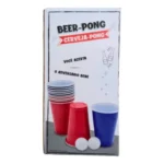 Jogo Beer Pong Cerveja Pong 12 Copos 480 Ml 2 Bolas Oficial