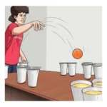 Jogo Beer Pong Cerveja Pong 12 Copos 480 Ml 2 Bolas Oficial