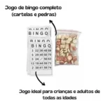 Jogo De Bingo Com 40 Cartelas E 75 Pedras Completo Simples