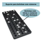 Jogo De Bingo Brinquedo Infantil Globo giratório 75 Bolas 18 Cartelas reutilizáveis Javick