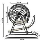 Jogo De Bingo Brinquedo Infantil Globo giratório 75 Bolas 18 Cartelas reutilizáveis Javick