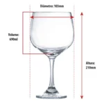 Jogo de Taças de Vidro Cocktail Mixologista 4pcs, Ruvolo