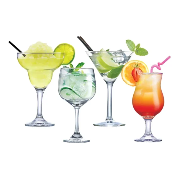 Jogo de Taças de Vidro Cocktail Mixologista 4pcs, Ruvolo