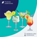 Jogo de Taças de Vidro Cocktail Mixologista 4pcs, Ruvolo