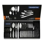 Jogo Talheres Faqueiro Búzios Aço Inox 24 Peças Tramontina