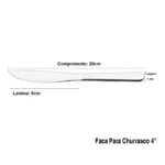 Jogo Talheres Faqueiro Búzios Aço Inox 24 Peças Tramontina