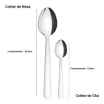 Jogo Talheres Faqueiro Búzios Aço Inox 24 Peças Tramontina