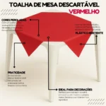 Jogo De Toalhas De Mesa Descartáveis Para Festa 20 Unidades