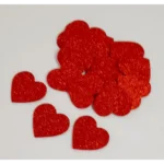 Kit 1.000 Aplique Coração 1,5cm Eva Glíter ( Sem Adesivo )