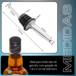 We Varejo - Kit 10 Bicos Dosador Inox Biqueira Bartender Garrafa Tequila Bebidas Dez Bicos Dosadores