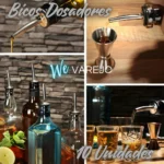 We Varejo - Kit 10 Bicos Dosador Inox Biqueira Bartender Garrafa Tequila Bebidas Dez Bicos Dosadores