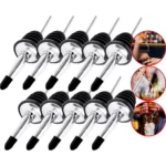 Kit 10 Bicos Dosador Inox Biqueira Bartender Garrafa Tequila