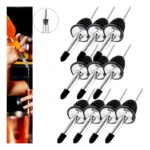 Kit 10 Bicos Dosador Inox Biqueira Bartender Garrafa Tequila