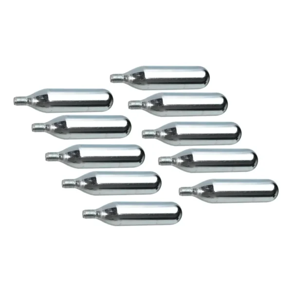 10x Capsula Co2 16g Com Rosca Chopeira Cilindro Alimentício