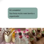 100 Copinho 25ml Acrílico Docinho Brigadeiro + Mini Colher