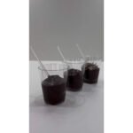 Kit 100 Copinho Potinho 25ml Brigadeiro Docinho + 100 Colher