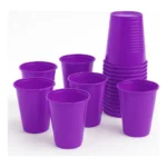 Kit 100 Copo Descartável Plástico Roxo 200ml