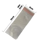 Kit 100x Saco Plástico Transparente Pp Adesivado 6x12 + Aba