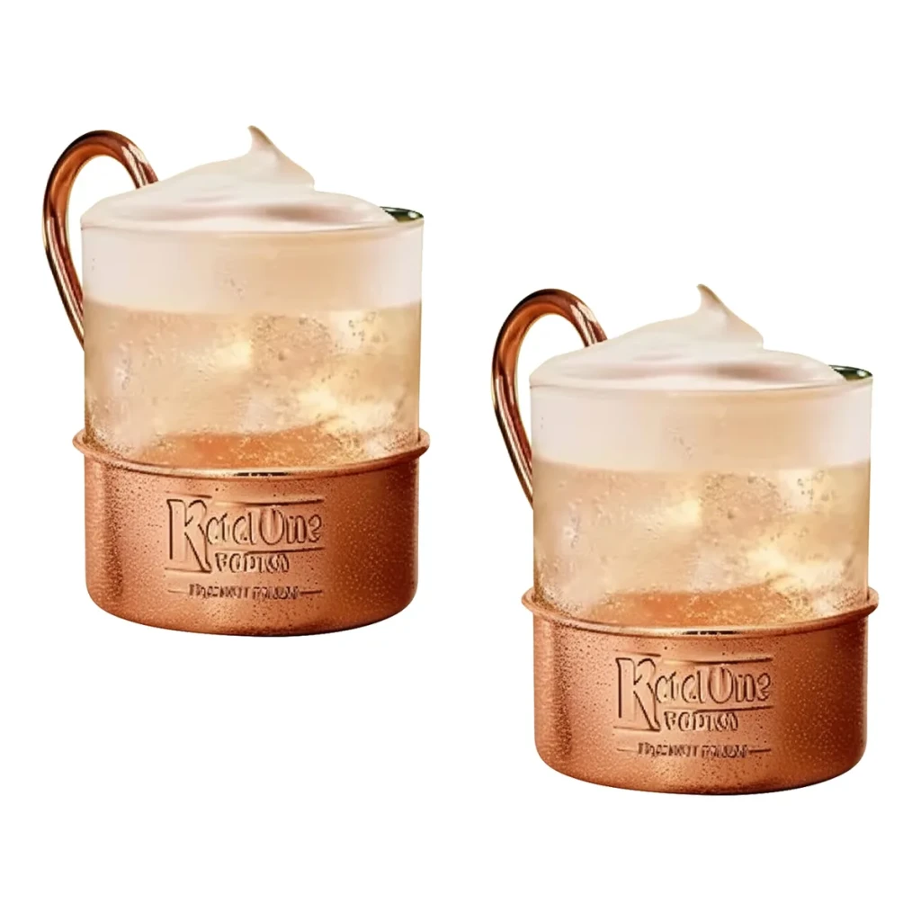 Kit 2 Caneca Moscow Mule Cobre Vidro 280ml Ketel One Origina Kit 2 Caneca Moscow Mule Cobre Vidro 280ml Ketel One Origina