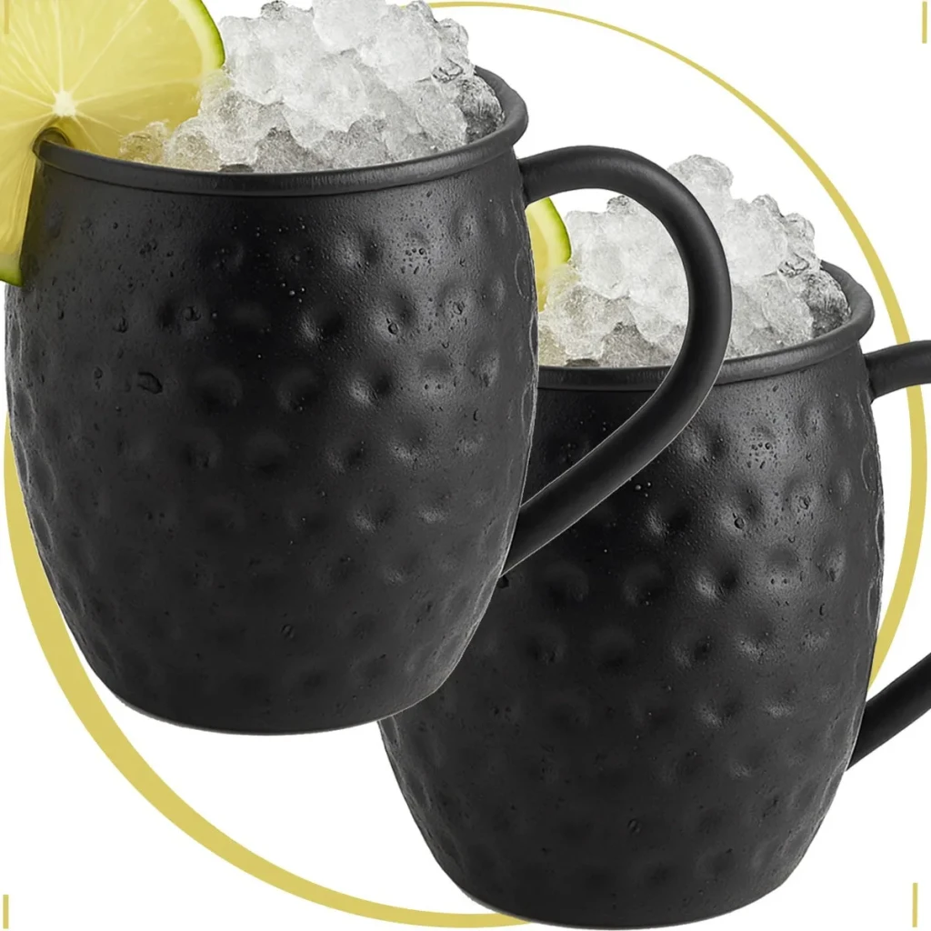 Kit 2 Copo Moscow Mule Drink Rose Gold Cobre Inox Drinks Bar Kit 2 Copo Moscow Mule Drink Rose Gold Cobre Inox Drinks Bar