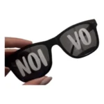 Kit 2 Óculos Festa Retro Quadrado Noivo Noiva Casamento