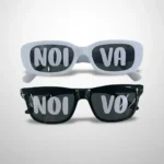 Kit 2 Óculos Festa Retro Quadrado Noivo Noiva Casamento