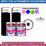 Kit 2 Serpentina E Pó + 2 Fumaça Chá Revelação C/ Tomada