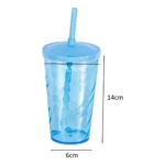 Kit 20 Copo Color Twister 500ml + 20 Balde De Pipoca 1,5l