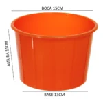 Kit 20 Copos Twister 500ml + 20 Baldes Pipoca 1,5l - Cinema Cor Laranja