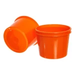 Kit 20 Copos Twister 500ml + 20 Baldes Pipoca 1,5l - Cinema Cor Laranja