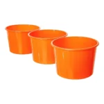 Kit 20 Copos Twister 500ml + 20 Baldes Pipoca 1,5l - Cinema Cor Laranja