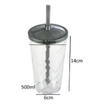 Kit 20 Copos Twister 500ml + 20 Baldes Pipoca 1,5l - Cinema Cor Prata