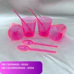 Copinho Tacinha Acrílico 25ml Brigadeiro De Colher Kit 200