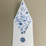 Kit 30 Envelopes Bico + Forro + Lacres De Cera Azul Serenity