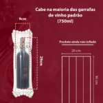 32 Protetor Inflável Transporte Garrafa Vinho Cerveja Whisky
