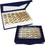 Kit 36 Anel Aliança Atacado Barato Aço 6mm Casamento Noivado