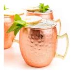 Kit 4 Canecas Moscow Mule + 4 Canudos + Dosador Cobre